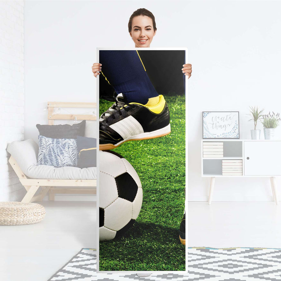 Kühlschrank Folie Fussballstar - Küche - Kühlschrankgröße 60x150 cm