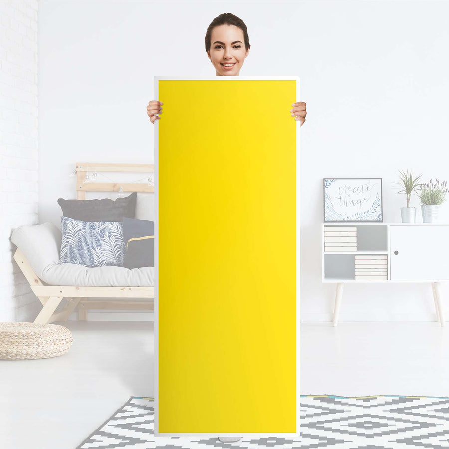 Kühlschrank Folie Gelb Dark - Küche - Kühlschrankgröße 60x150 cm
