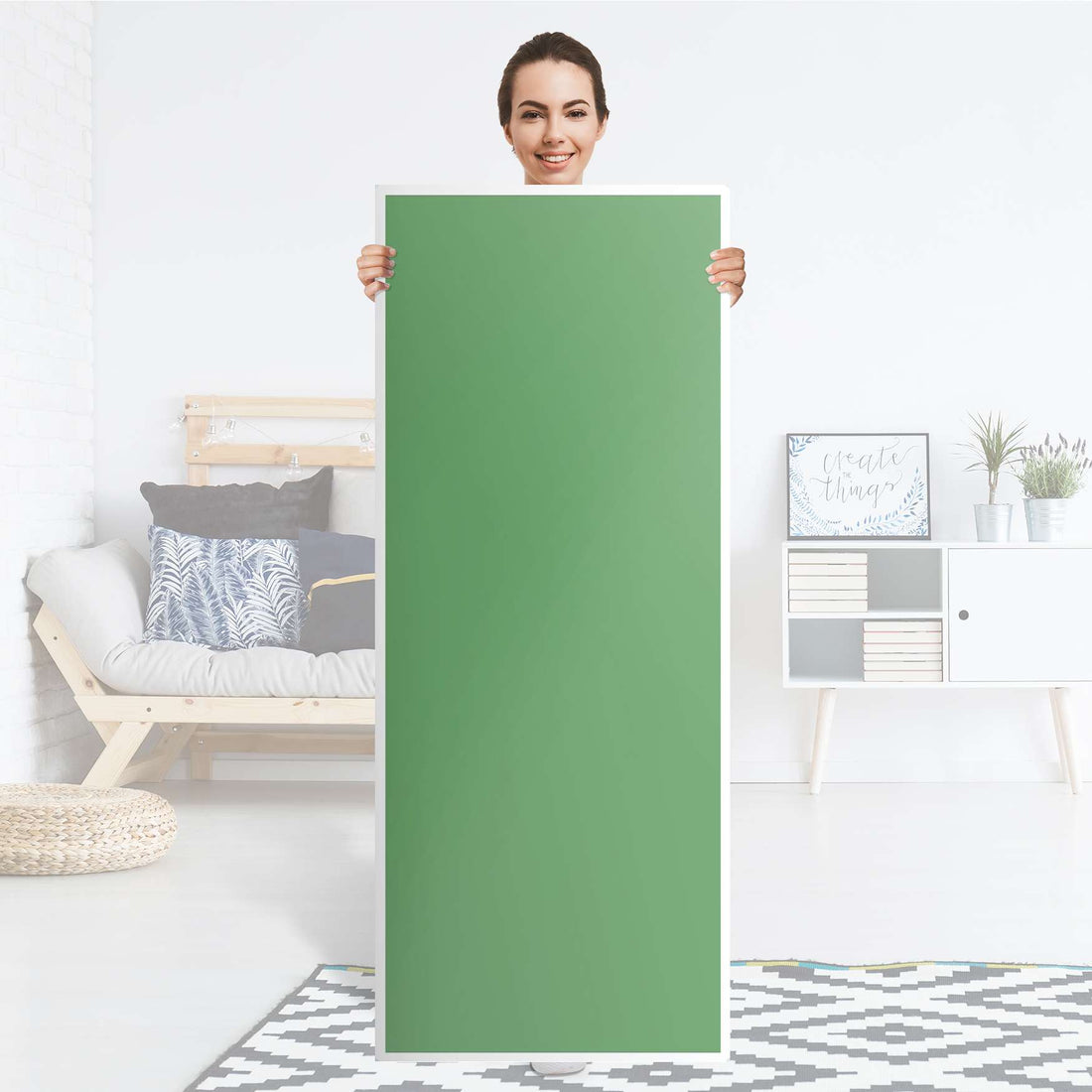 Kühlschrank Folie Grün Light - Küche - Kühlschrankgröße 60x150 cm