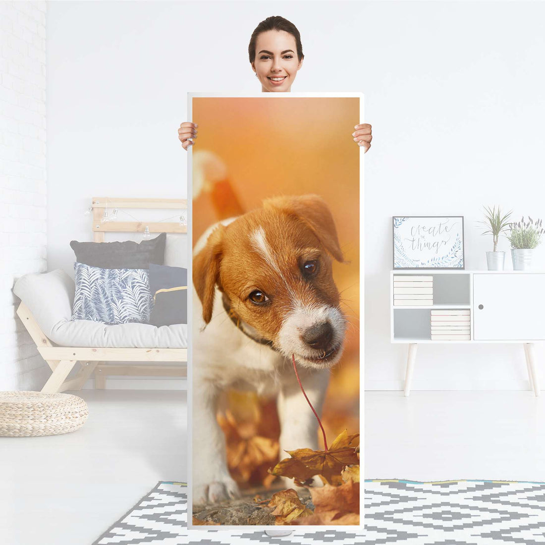Kühlschrank Folie Jack the Puppy - Küche - Kühlschrankgröße 60x150 cm