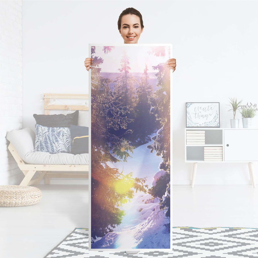 Kühlschrank Folie Lichtflut - Küche - Kühlschrankgröße 60x150 cm