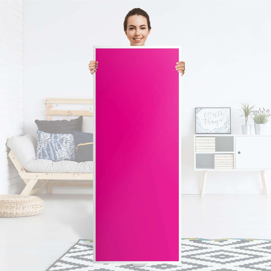 Kühlschrank Folie Pink Dark - Küche - Kühlschrankgröße 60x150 cm