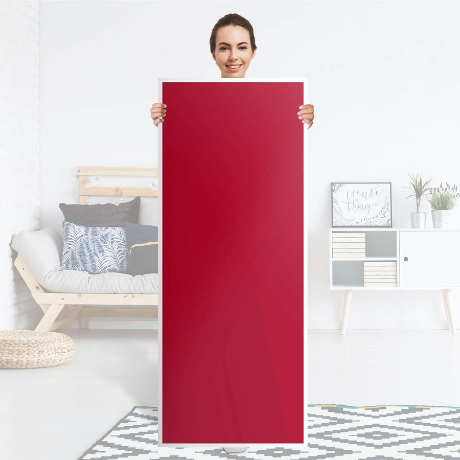 Kühlschrank Folie Rot Dark - Küche - Kühlschrankgröße 60x150 cm