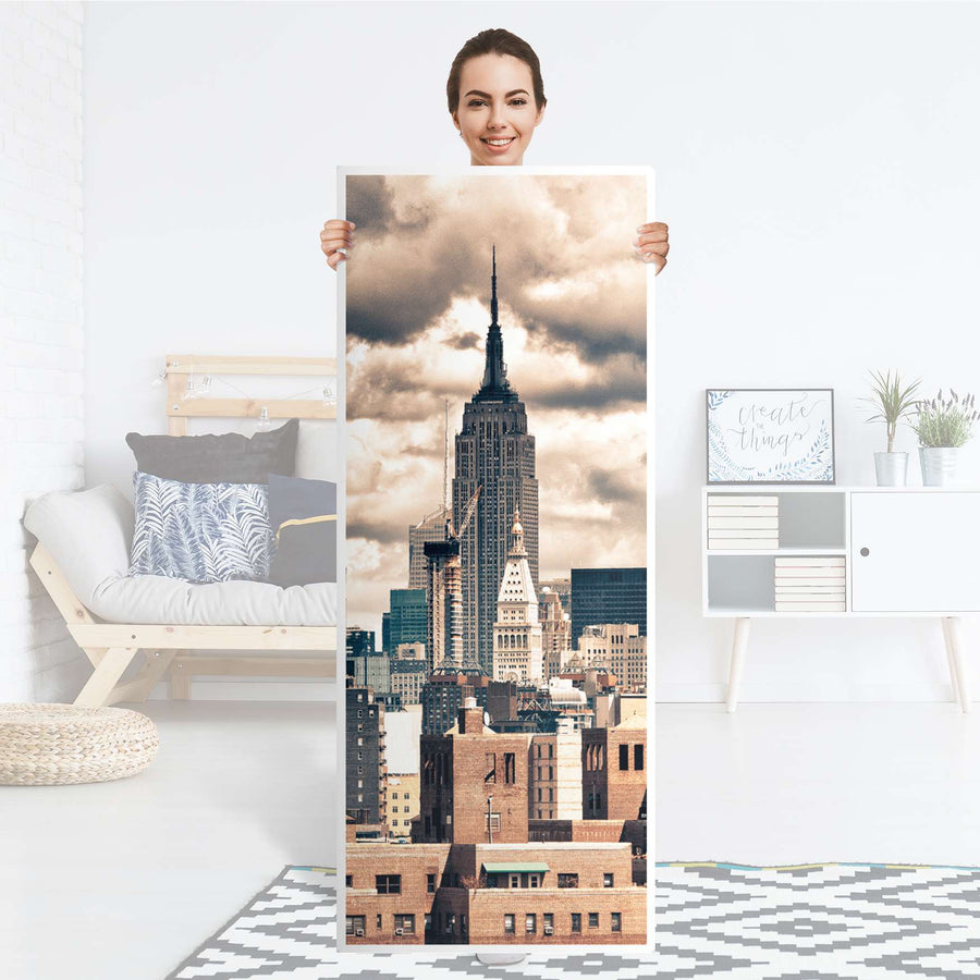 Kühlschrank Folie Skyline NYC - Küche - Kühlschrankgröße 60x150 cm