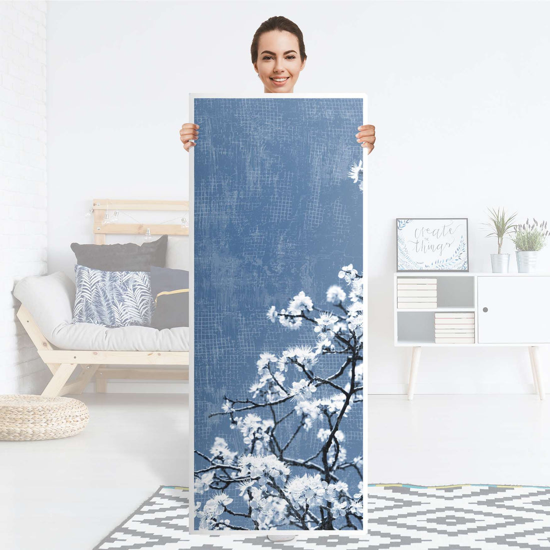 Kühlschrank Folie Spring Tree - Küche - Kühlschrankgröße 60x150 cm