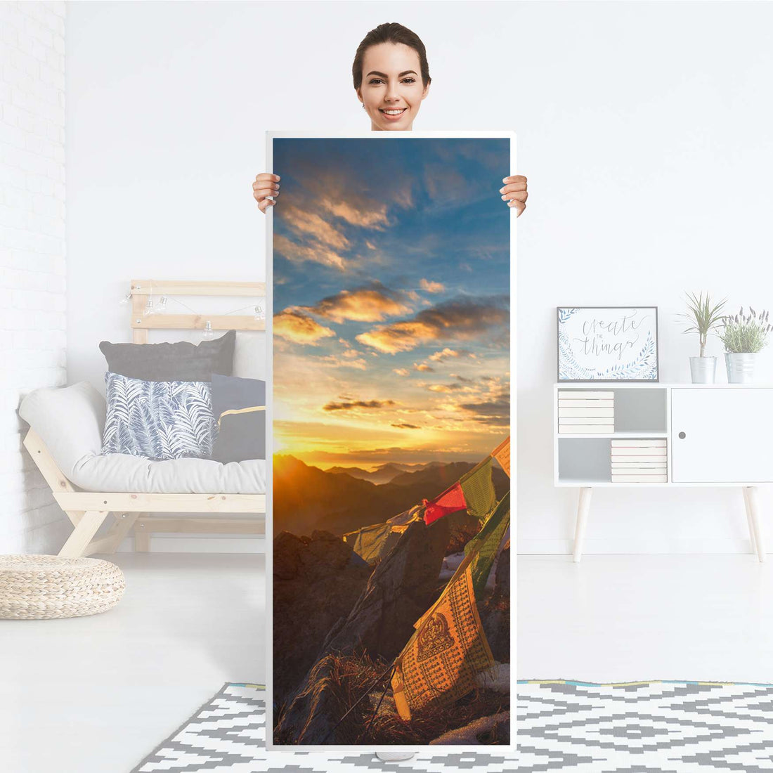Kühlschrank Folie Tibet - Küche - Kühlschrankgröße 60x150 cm