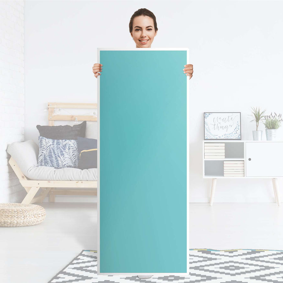 Kühlschrank Folie Türkisgrün Light - Küche - Kühlschrankgröße 60x150 cm