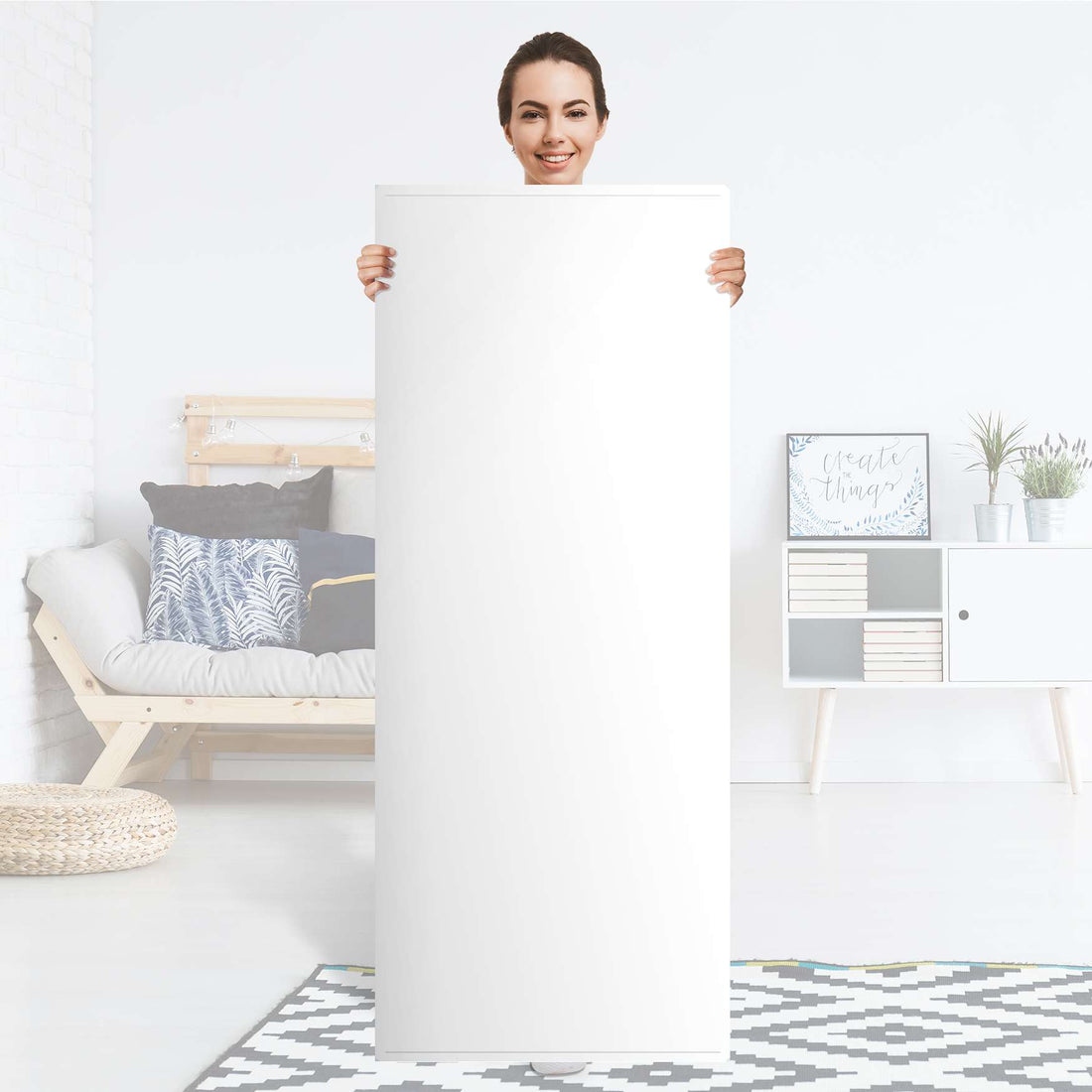 Kühlschrank Folie Weiß - Küche - Kühlschrankgröße 60x150 cm