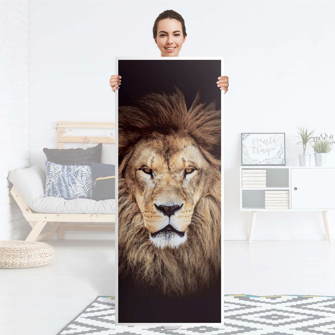 Kühlschrank Folie Wild Eyes - Küche - Kühlschrankgröße 60x150 cm