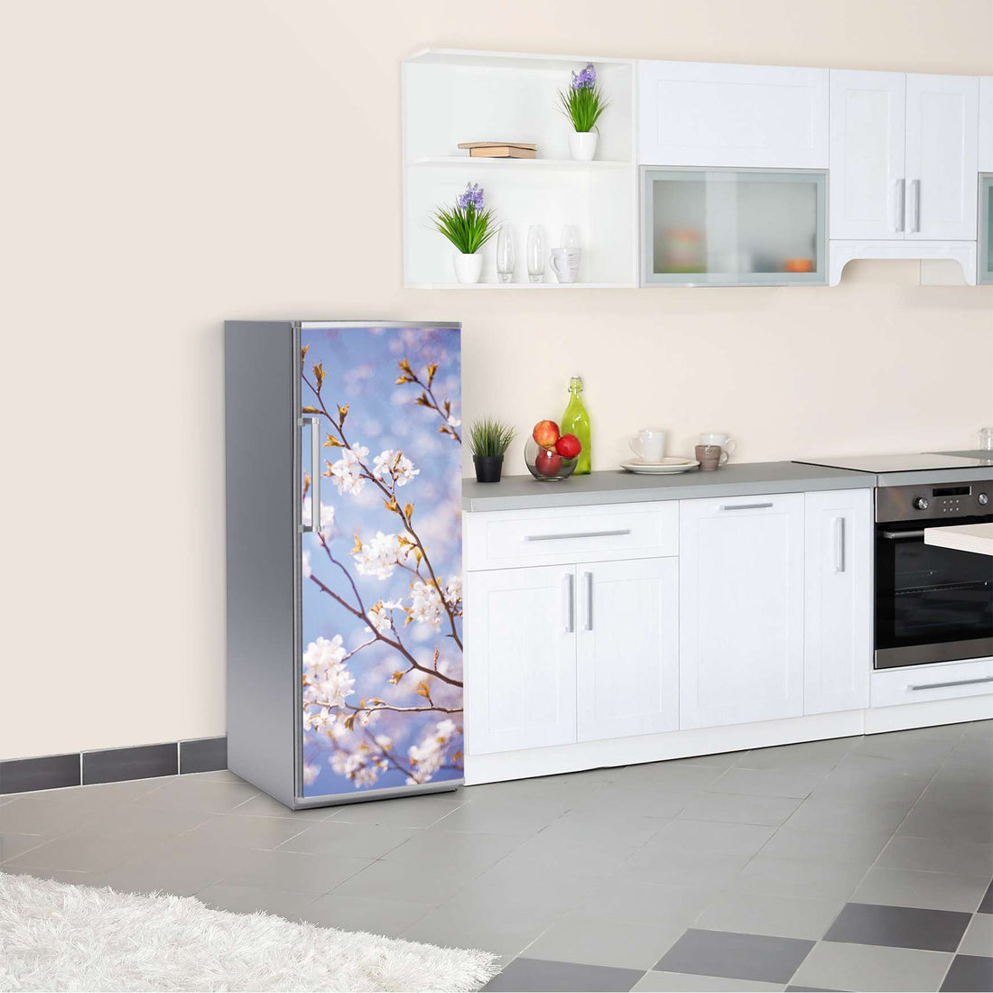 Kühlschrank Folie Apple Blossoms  Kühlschrank 60x150 cm