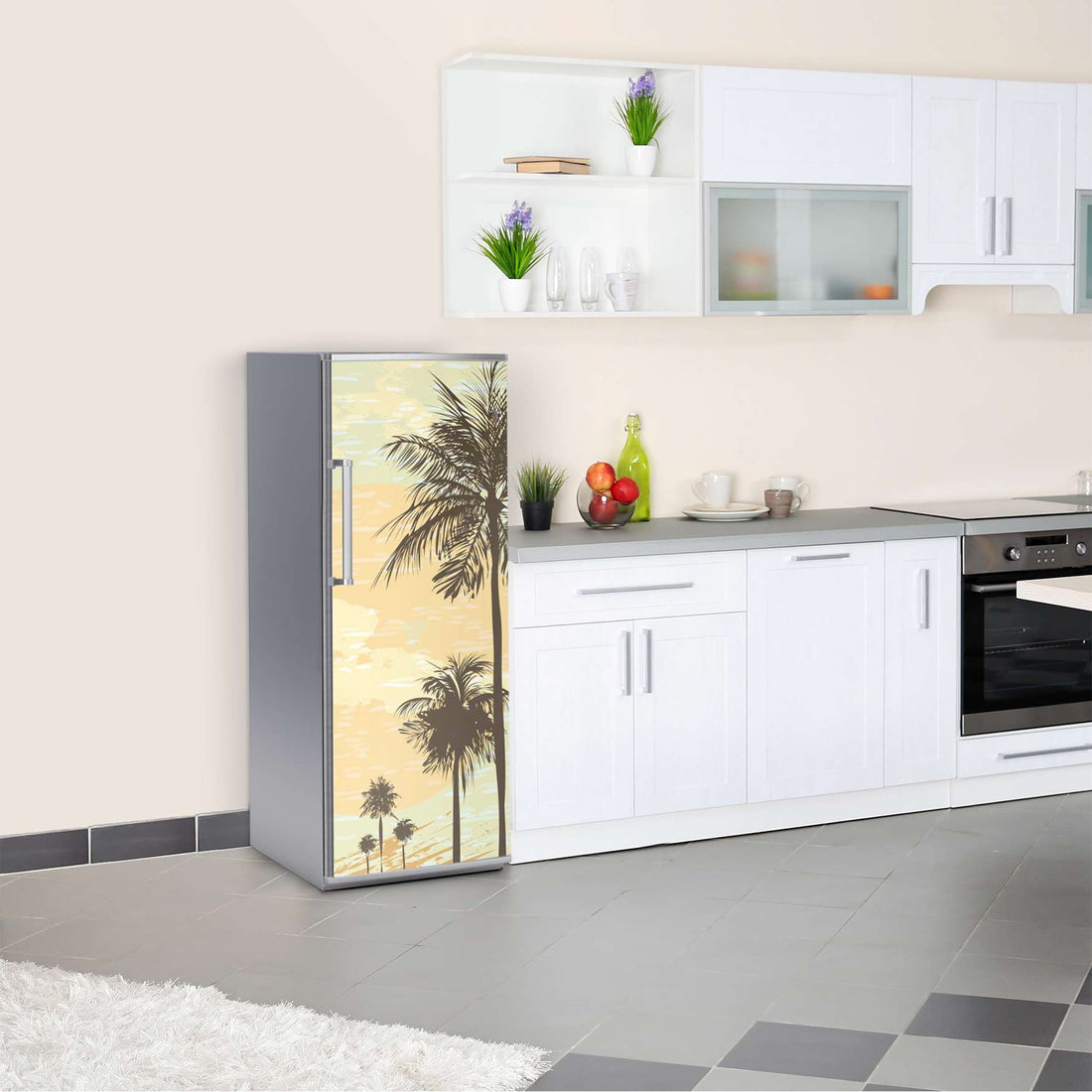 Kühlschrank Folie Beach Palms  Kühlschrank 60x150 cm