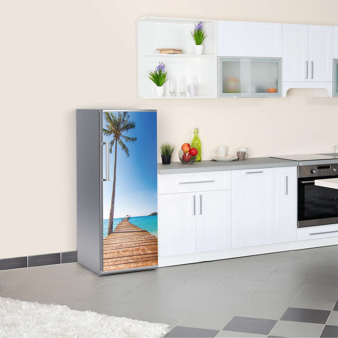 Kühlschrank Folie Caribbean  Kühlschrank 60x150 cm