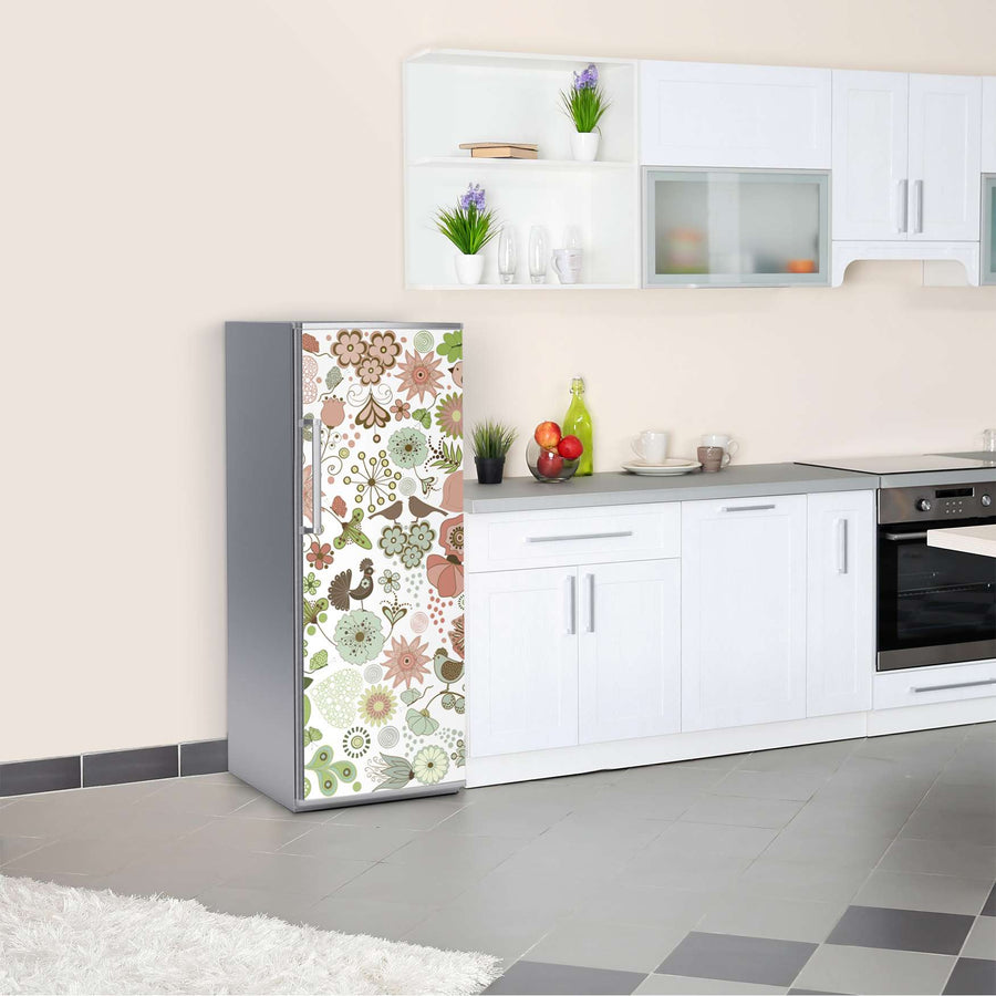 Kühlschrank Folie Flower Pattern  Kühlschrank 60x150 cm