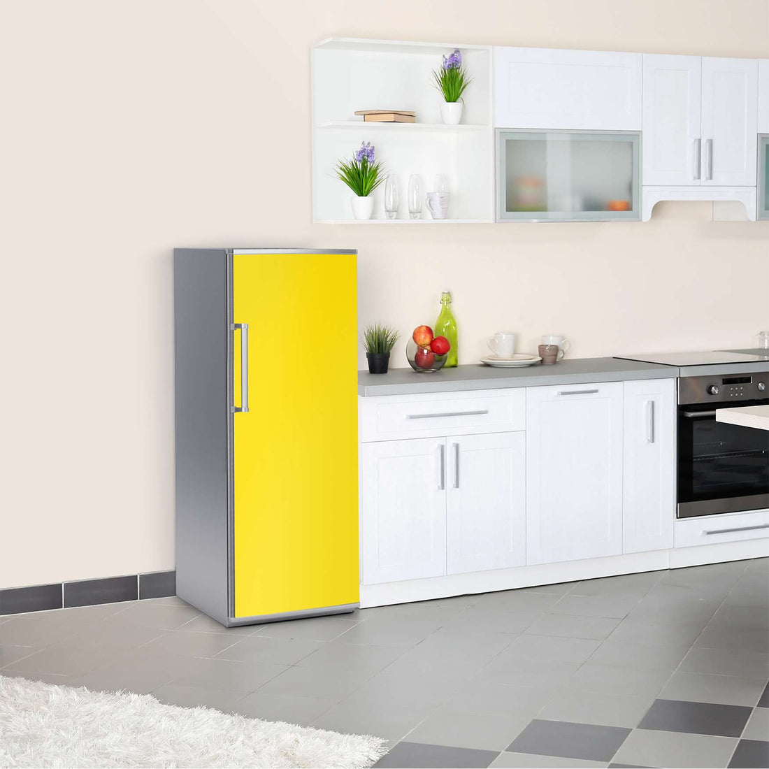 Kühlschrank Folie Gelb Dark  Kühlschrank 60x150 cm