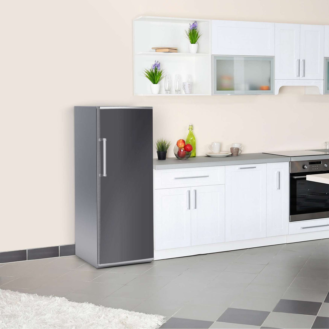 Kühlschrank Folie Grau Dark  Kühlschrank 60x150 cm