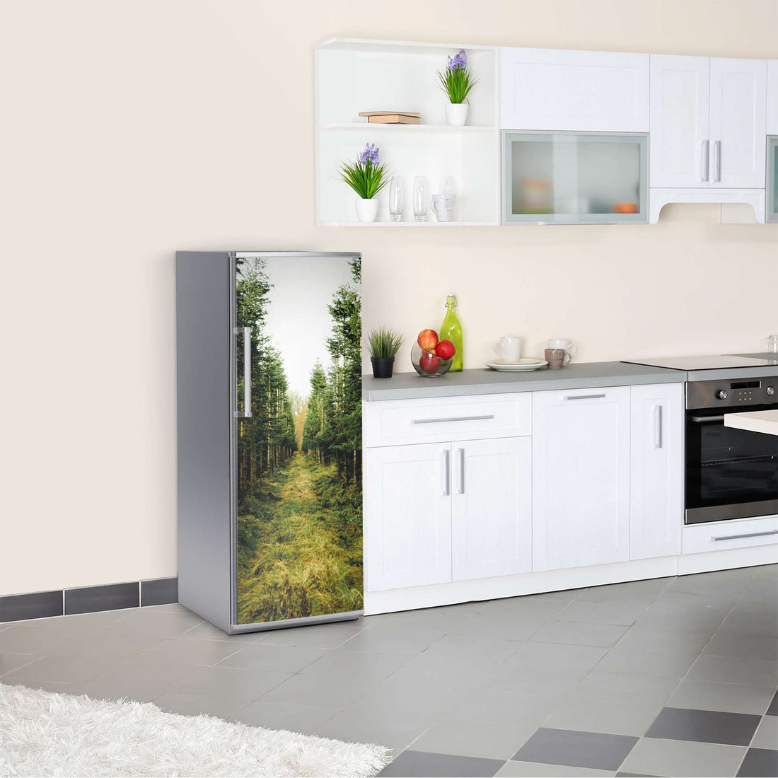 Kühlschrank Folie Green Alley  Kühlschrank 60x150 cm