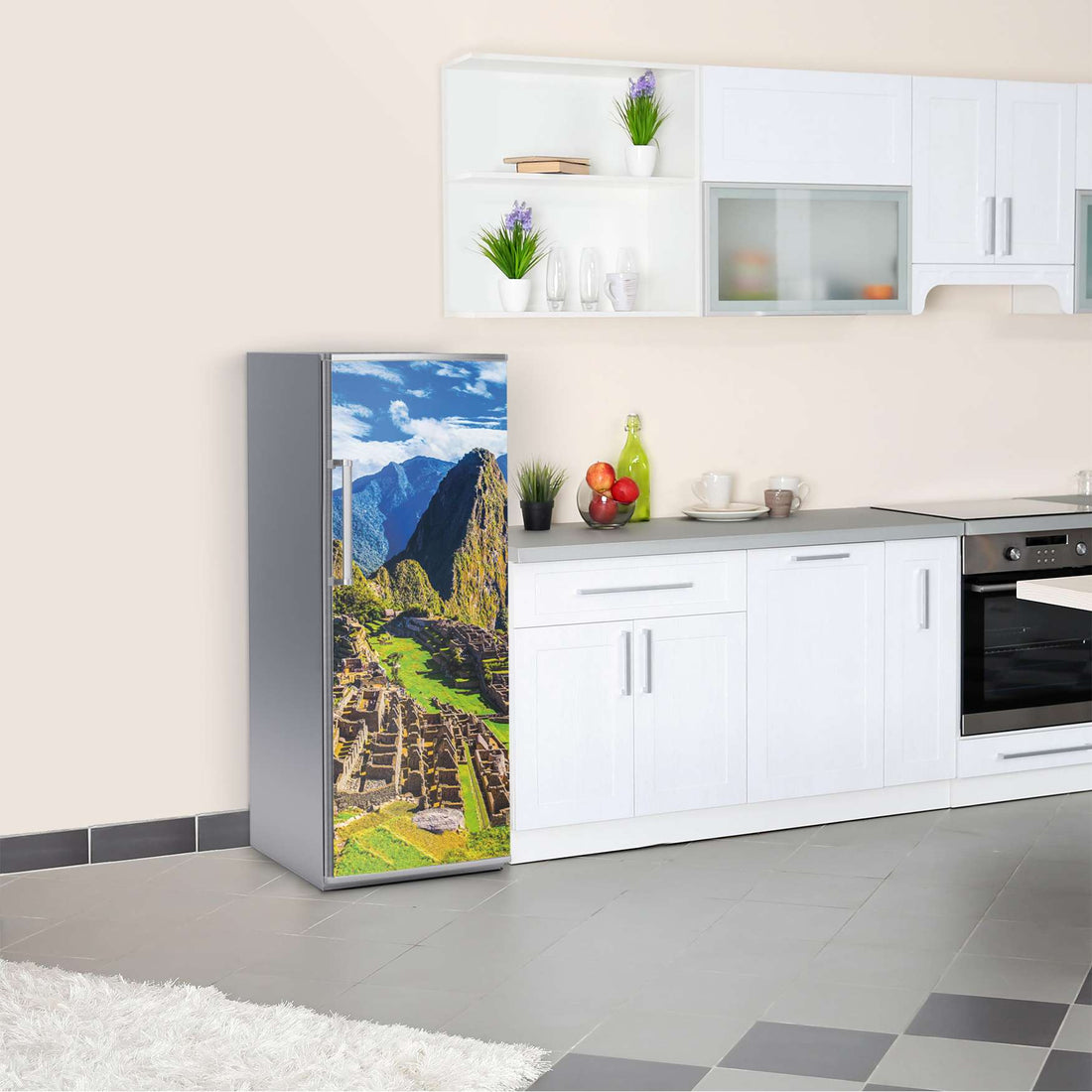 Kühlschrank Folie Machu Picchu  Kühlschrank 60x150 cm
