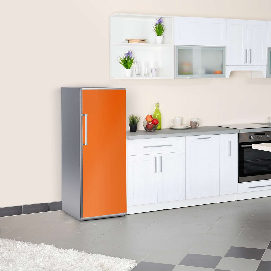 Kühlschrank Folie Orange Dark  Kühlschrank 60x150 cm
