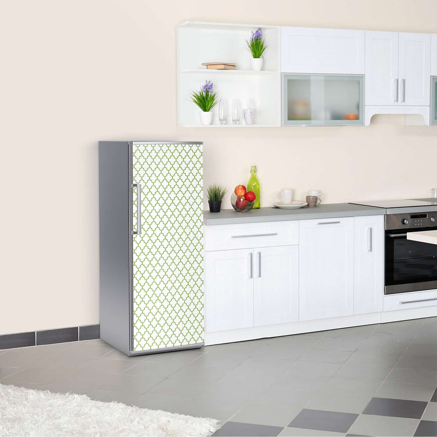Kühlschrank Folie Retro Pattern - Grün  Kühlschrank 60x150 cm