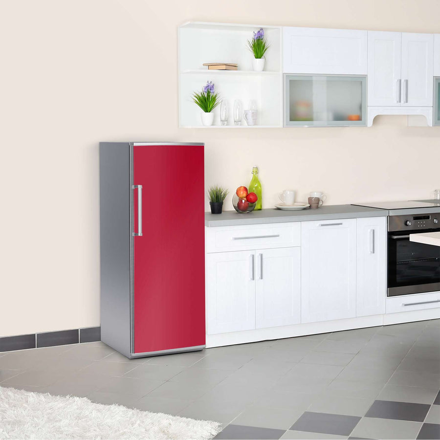 Kühlschrank Folie Rot Dark  Kühlschrank 60x150 cm