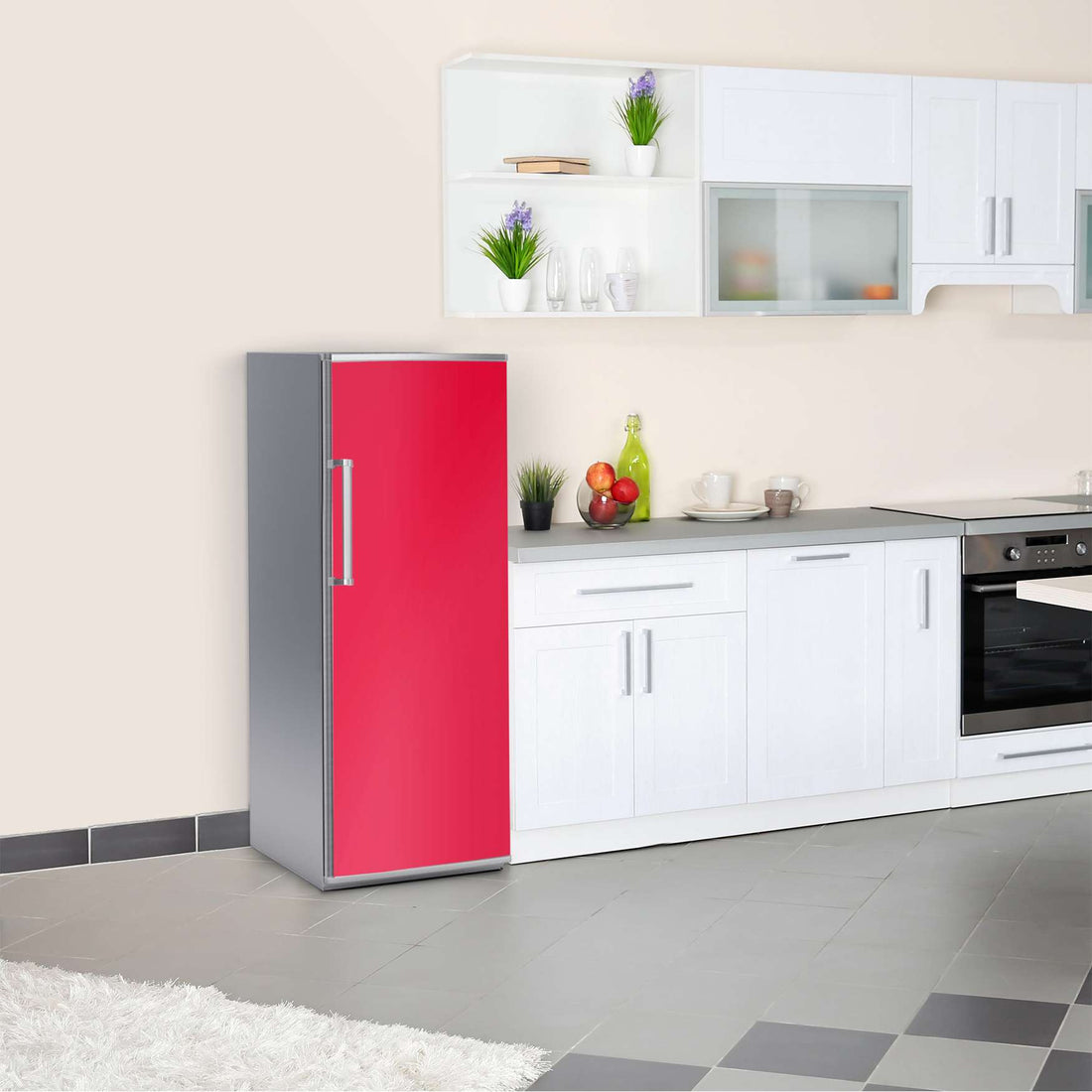 Kühlschrank Folie Rot Light  Kühlschrank 60x150 cm