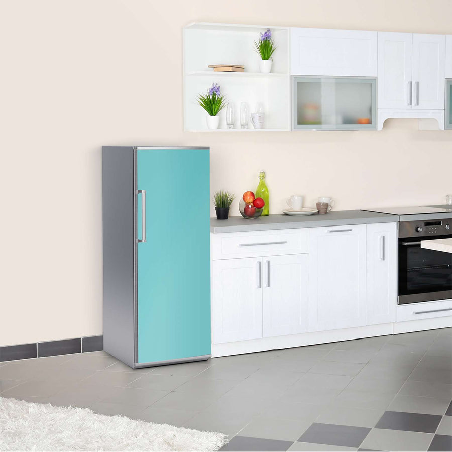 Kühlschrank Folie Türkisgrün Light  Kühlschrank 60x150 cm
