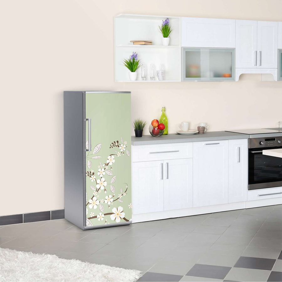 Kühlschrank Folie White Blossoms  Kühlschrank 60x150 cm
