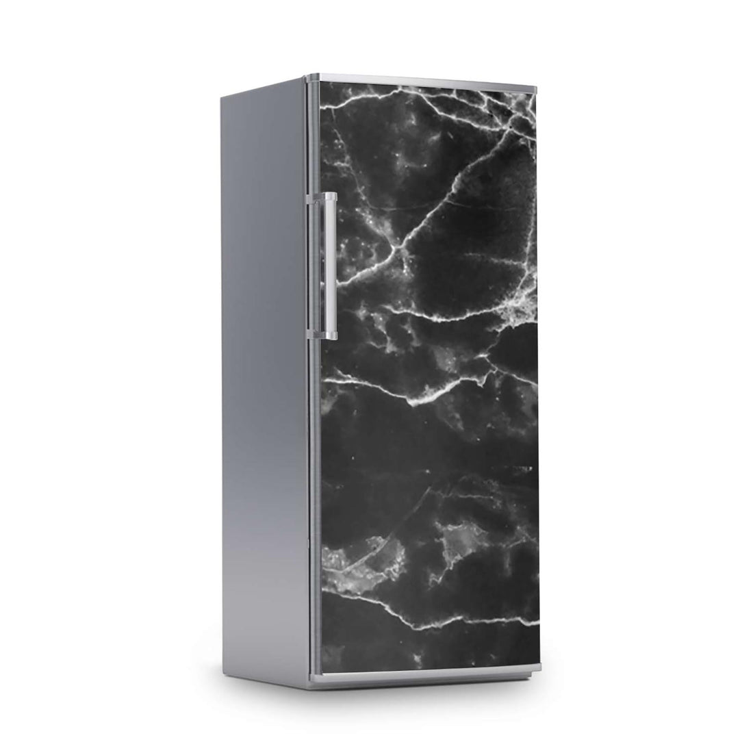 Kühlschrank Folie -Marmor schwarz- Kühlschrank 60x150 cm
