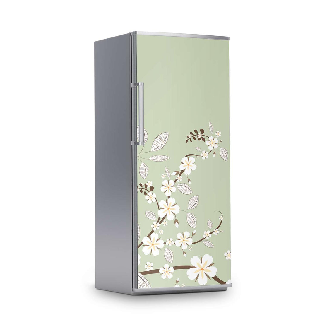Kühlschrank Folie -White Blossoms- Kühlschrank 60x150 cm