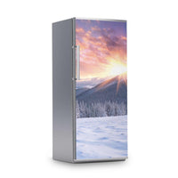 Kühlschrank Folie -Zauberhafte Winterlandschaft- Kühlschrank 60x150 cm