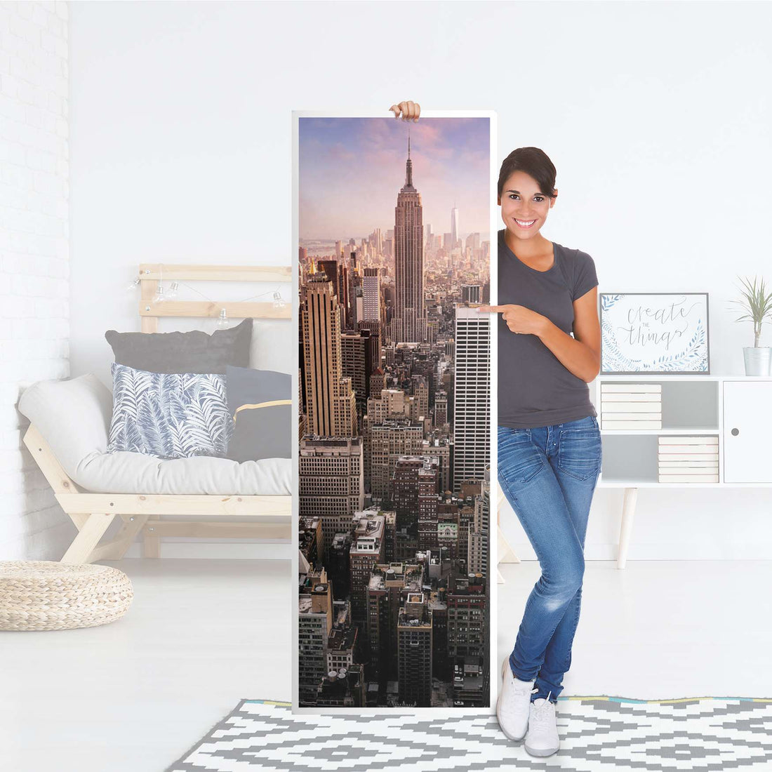 Kühlschrank Folie Big Apple - Küche - Kühlschrankgröße 60x180 cm