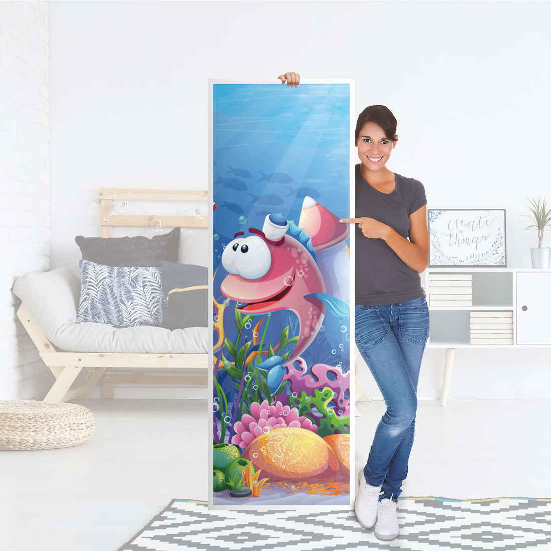 Kühlschrank Folie Bubbles - Küche - Kühlschrankgröße 60x180 cm