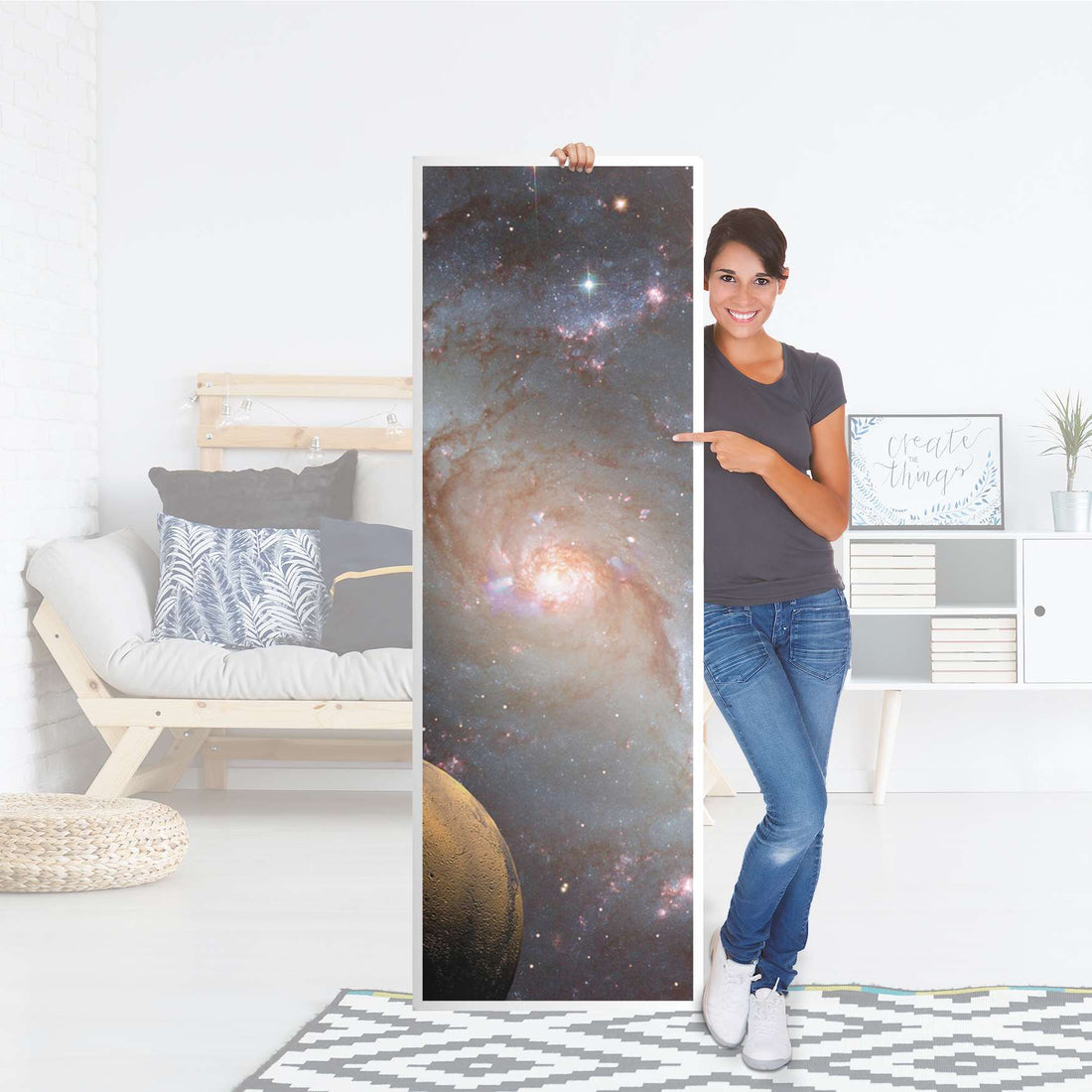 Kühlschrank Folie Milky Way - Küche - Kühlschrankgröße 60x180 cm