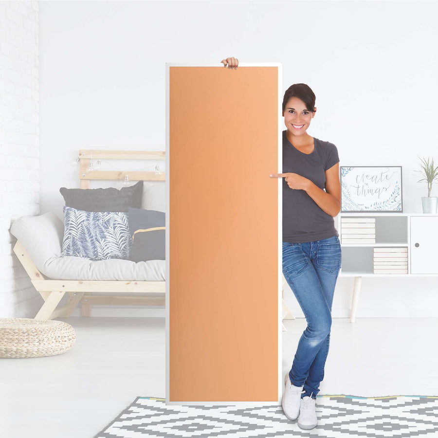 Kühlschrank Folie Orange Light - Küche - Kühlschrankgröße 60x180 cm
