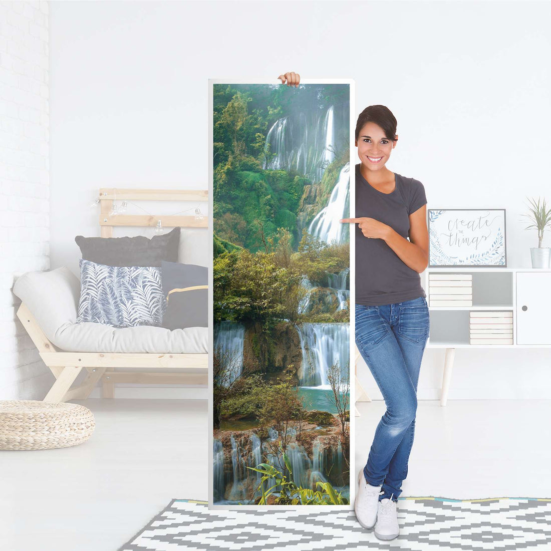 Kühlschrank Folie Rainforest - Küche - Kühlschrankgröße 60x180 cm