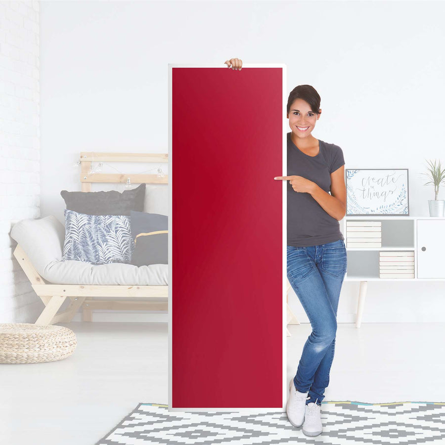 Kühlschrank Folie Rot Dark - Küche - Kühlschrankgröße 60x180 cm