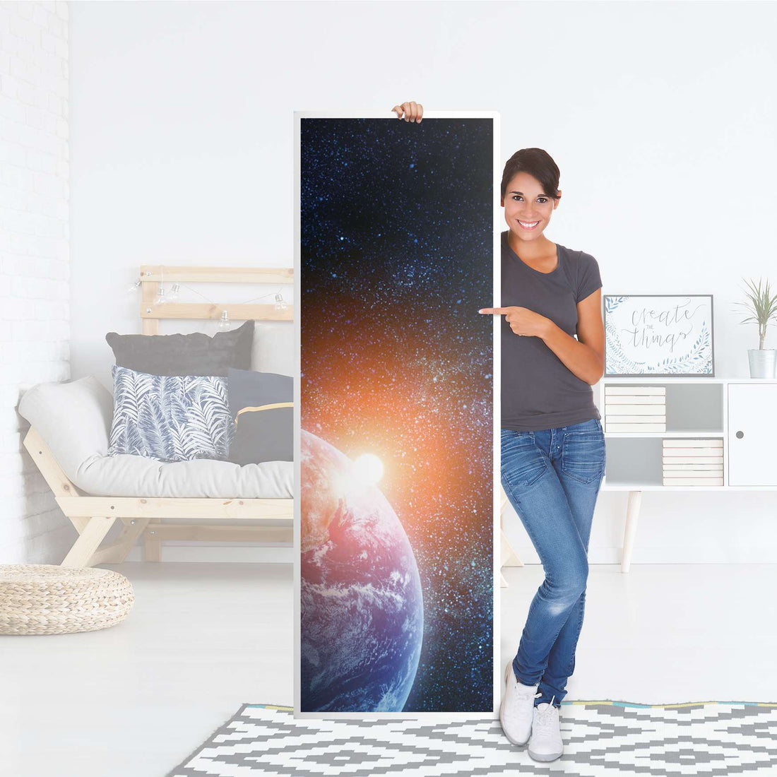 Kühlschrank Folie Sunrise - Küche - Kühlschrankgröße 60x180 cm