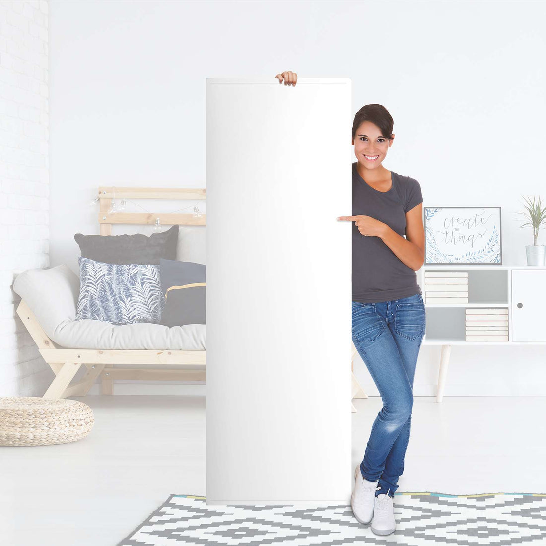Kühlschrank Folie Weiß - Küche - Kühlschrankgröße 60x180 cm