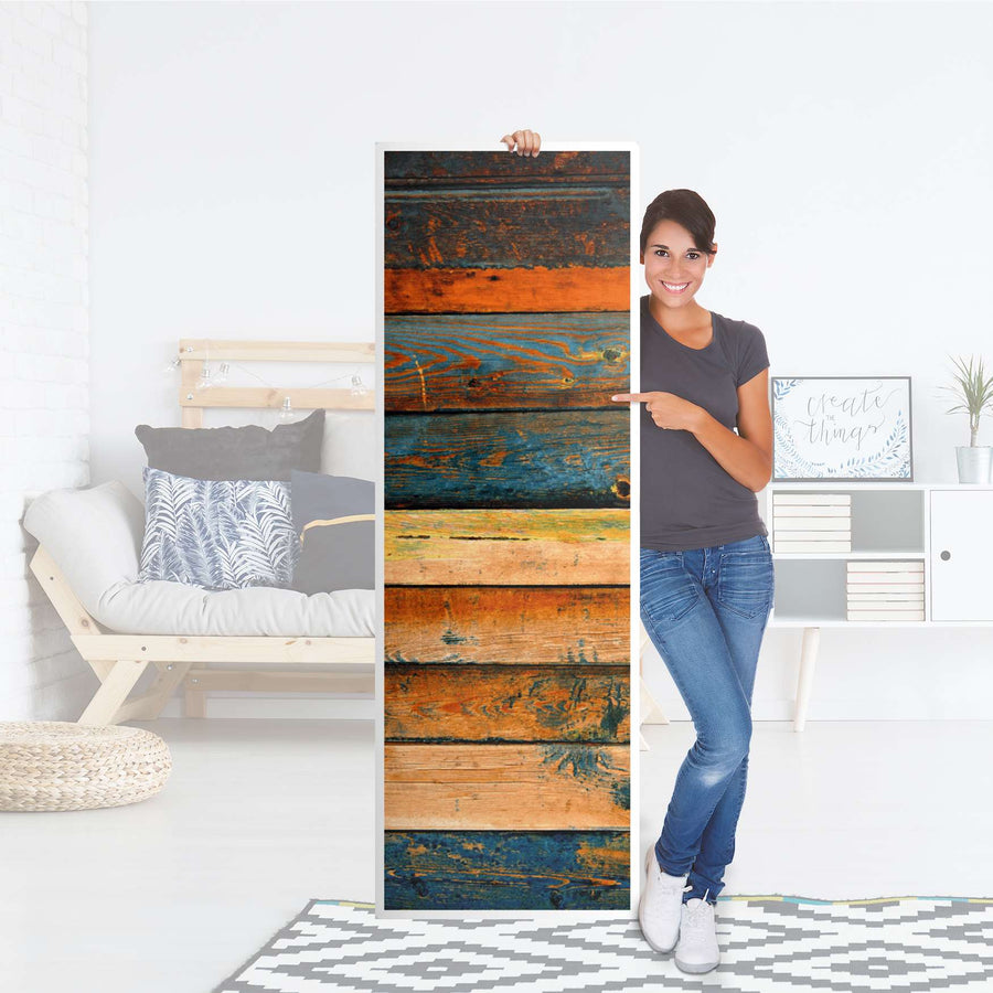 Kühlschrank Folie Wooden - Küche - Kühlschrankgröße 60x180 cm