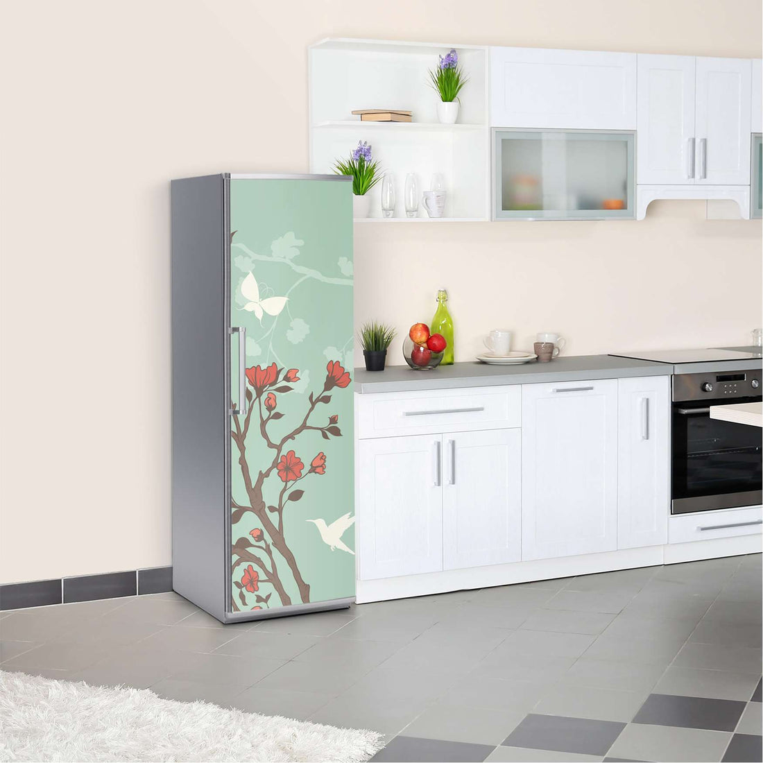 Kühlschrank Folie Blütenzauber  Kühlschrank 60x180 cm