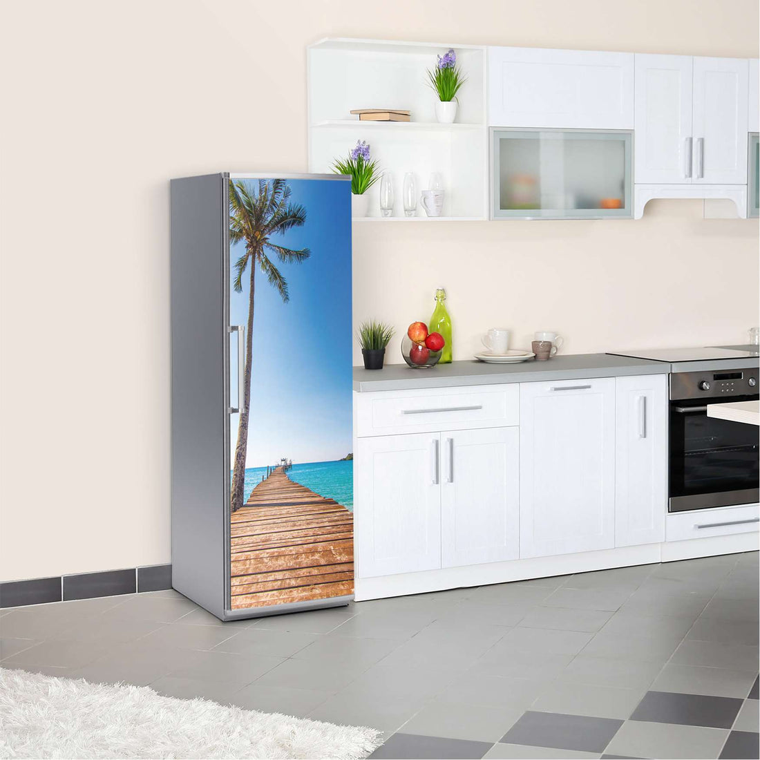 Kühlschrank Folie Caribbean  Kühlschrank 60x180 cm