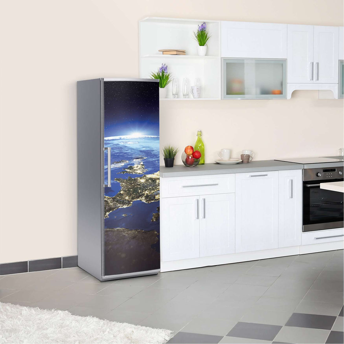 Kühlschrank Folie Earth View  Kühlschrank 60x180 cm