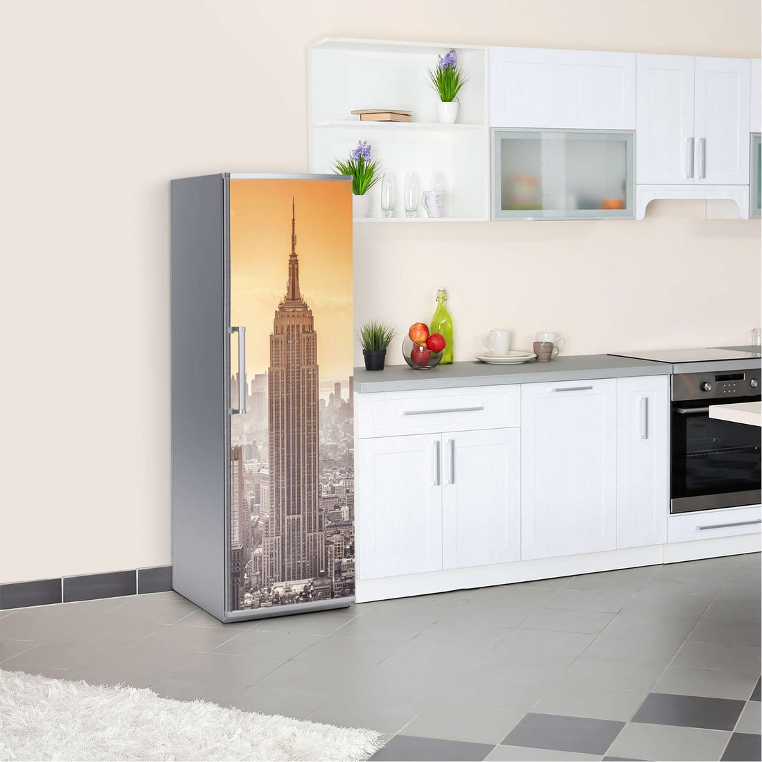 Kühlschrank Folie Empire State Building  Kühlschrank 60x180 cm