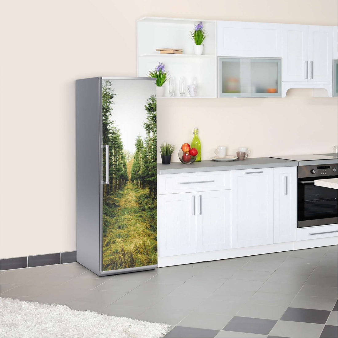 Kühlschrank Folie Green Alley  Kühlschrank 60x180 cm