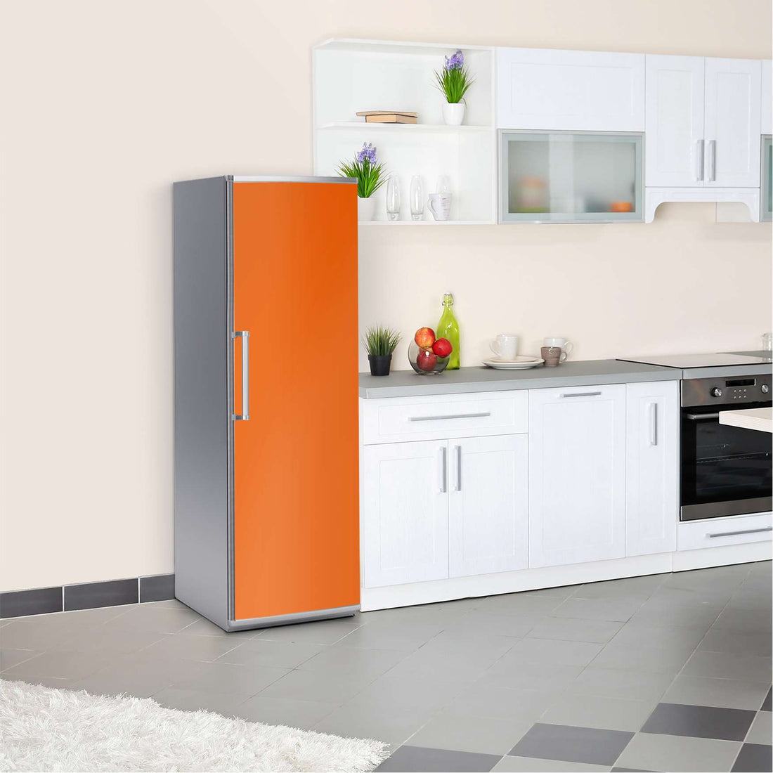 Kühlschrank Folie Orange Dark  Kühlschrank 60x180 cm