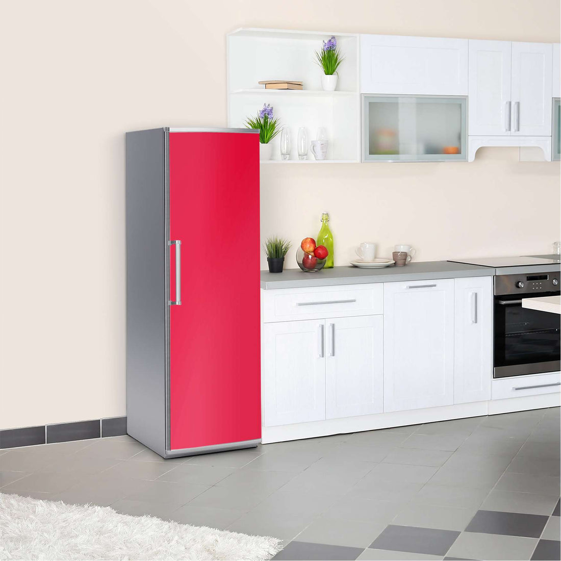 Kühlschrank Folie Rot Light  Kühlschrank 60x180 cm