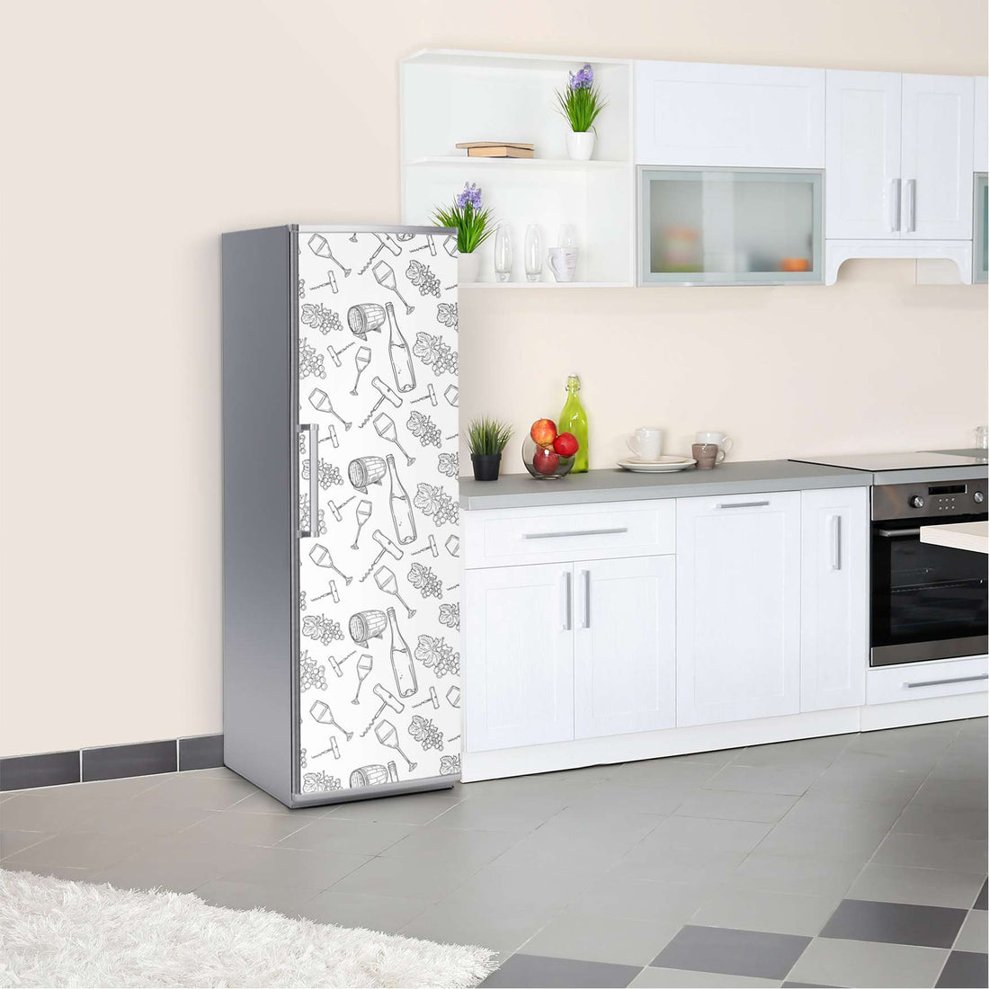 Kühlschrank Folie Vino  Kühlschrank 60x180 cm