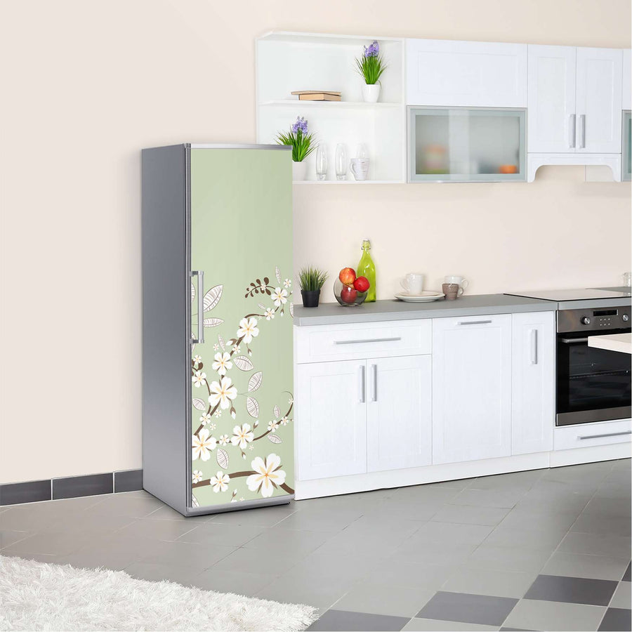 Kühlschrank Folie White Blossoms  Kühlschrank 60x180 cm