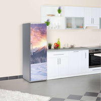 Kühlschrank Folie Zauberhafte Winterlandschaft  Kühlschrank 60x180 cm