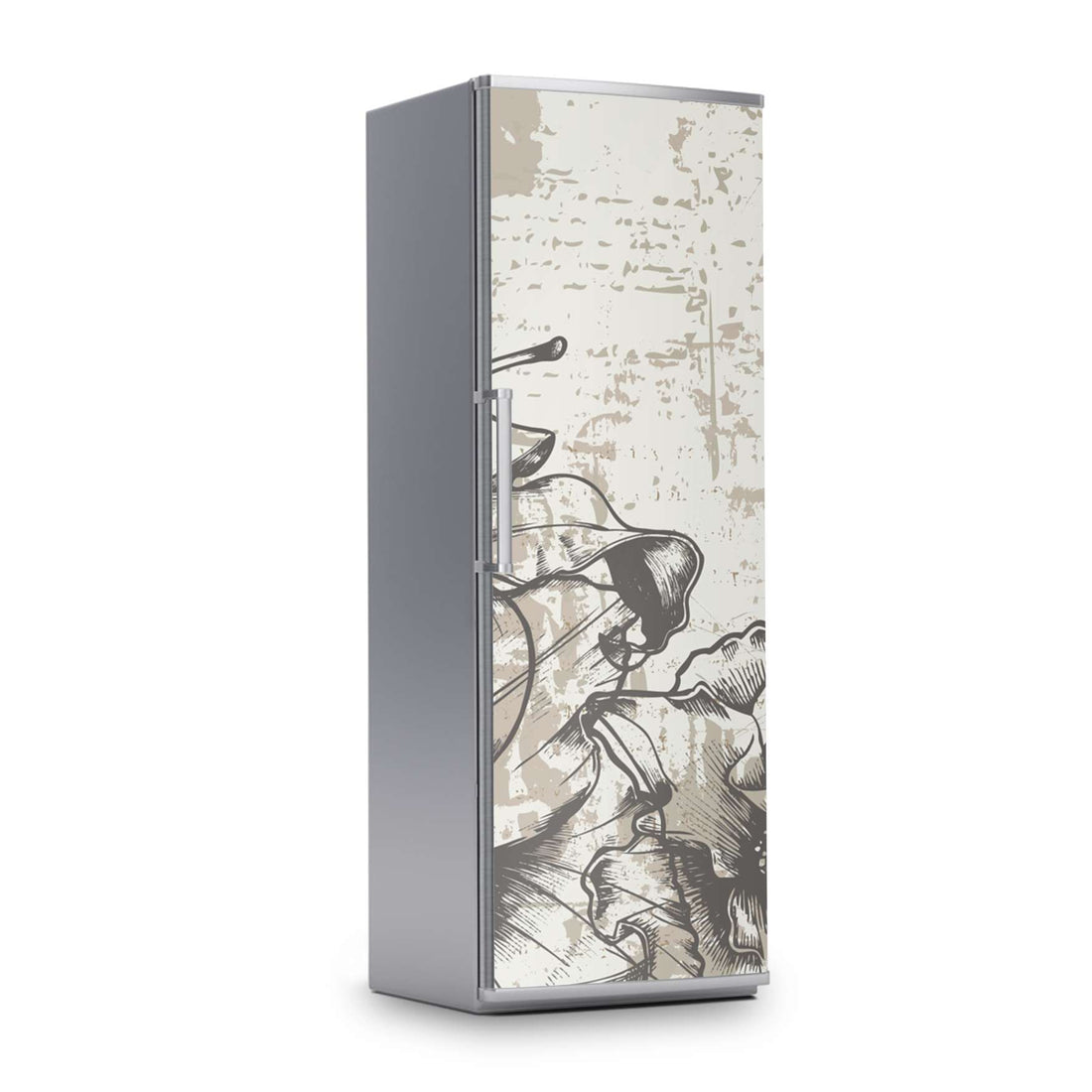 Kühlschrank Folie -Styleful Vintage 1- Kühlschrank 60x180 cm